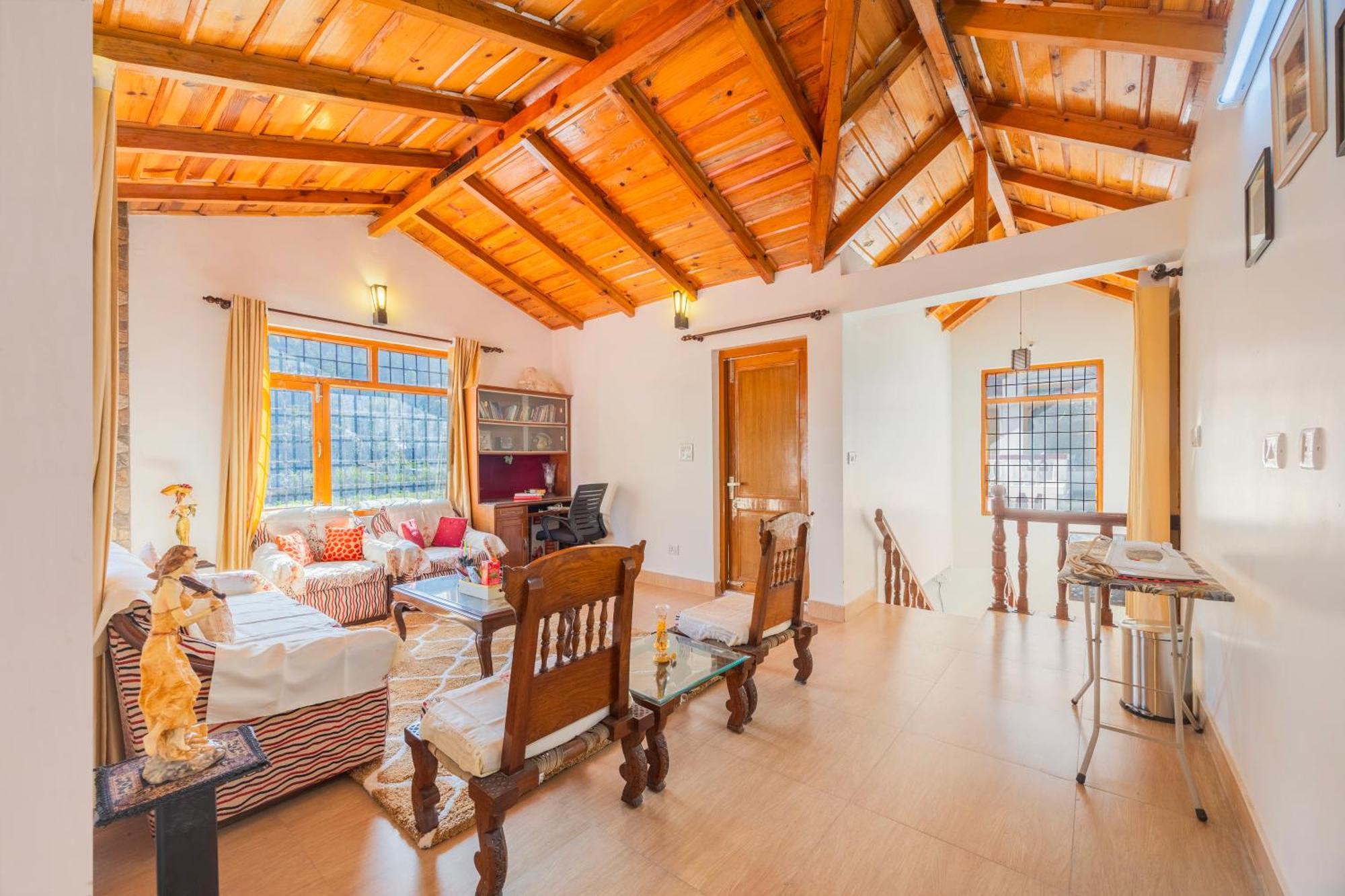 Alaya Stays Rose 3Bhk Cottage Fenced By Hills With Fireplace Bhowali Exterior photo