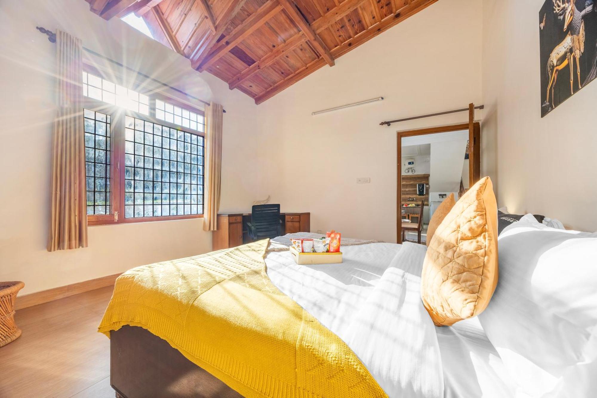 Alaya Stays Rose 3Bhk Cottage Fenced By Hills With Fireplace Bhowali Exterior photo